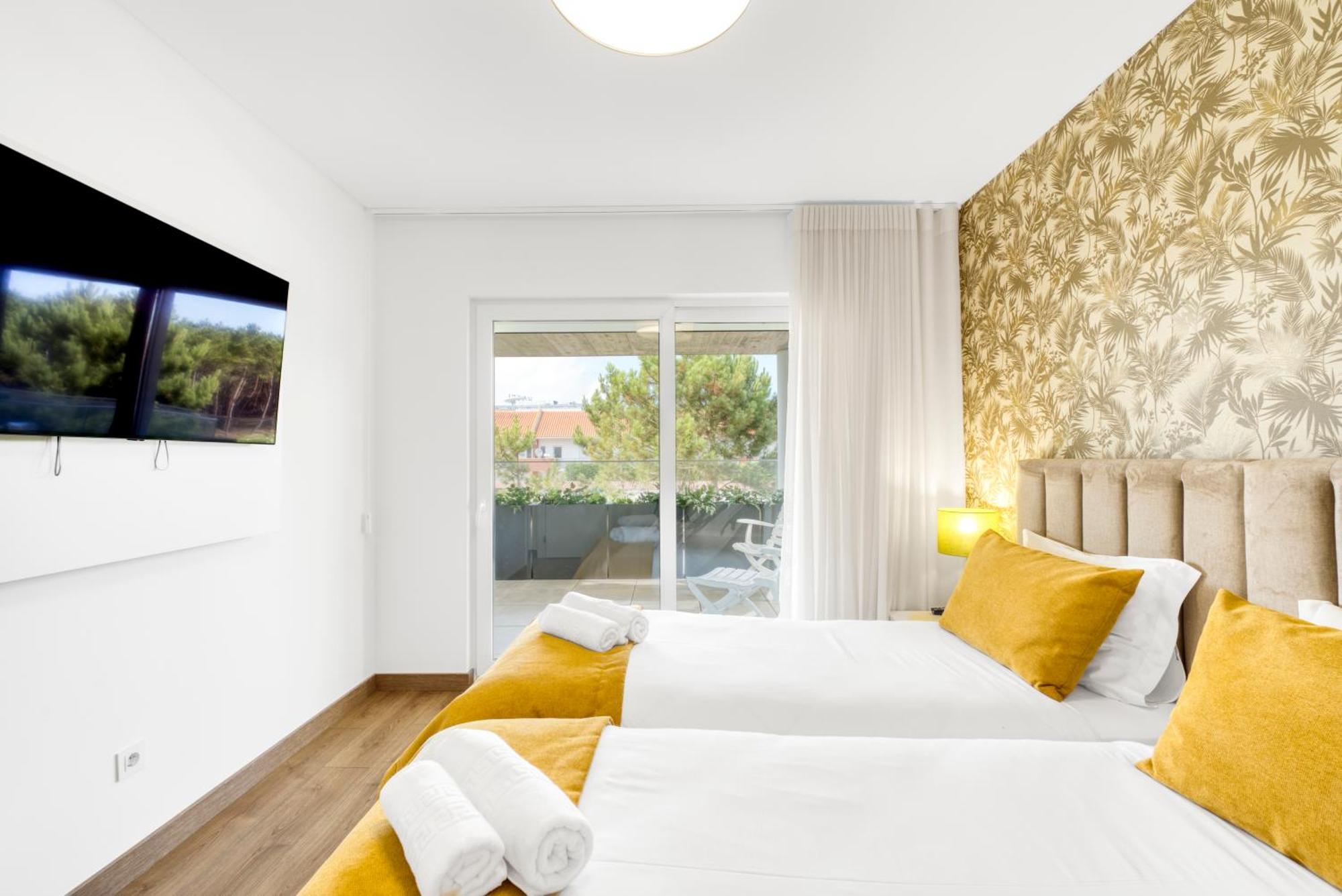 Mar A Vista - Condominium With Pool, Gym And Sea Views Nazaré Quarto foto