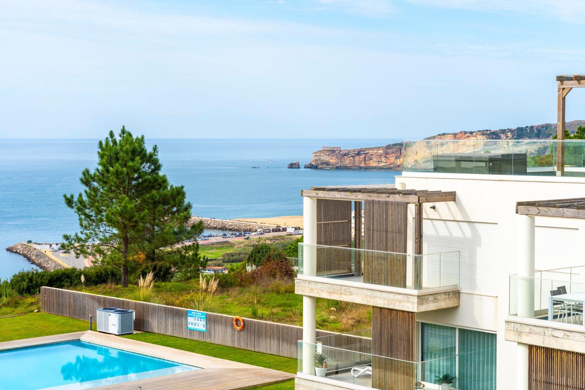 Mar A Vista - Condominium With Pool, Gym And Sea Views Nazaré Quarto foto