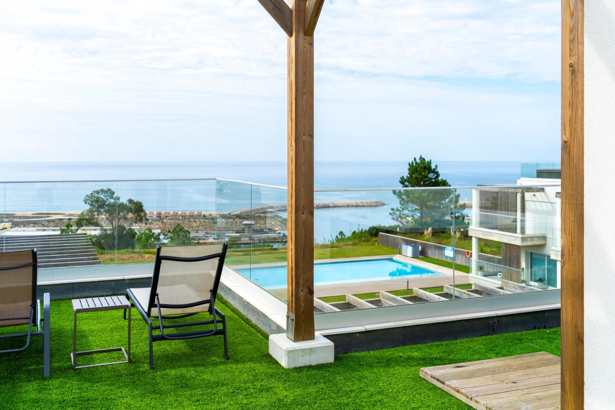 Mar A Vista - Condominium With Pool, Gym And Sea Views Nazaré Exterior foto